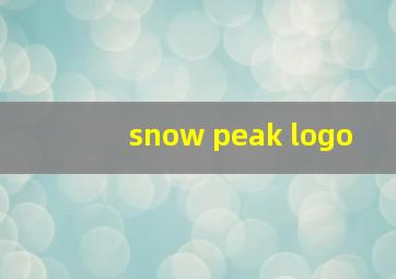 snow peak logo